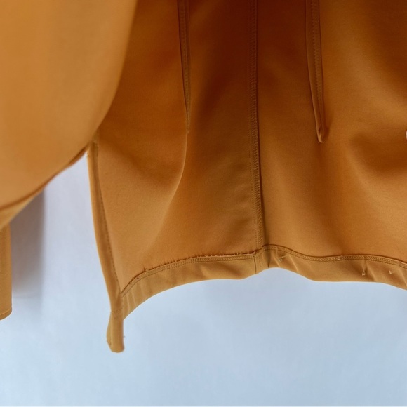 Zara Knit Long Sleeve Tortoise Shell Button Front Collared Shirt Side‎ Slits - Picture 7 of 12